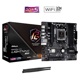 ASRock Motherboard B650M PG LIGHTNING WIFI B650 AMD AM5 Max192GB DDR5...