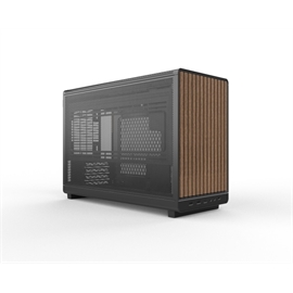 Lian-LI Case A3-mATX-WD Black wood front panel Mini tower MicroATX Ch...
