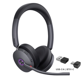 Yealink Headphone 1208680 BH74 UC USB-C/A Bluetooth wireless headset ...