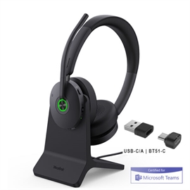 Yealink Headphone 1208682 BH74 with Stand Teams USB-C/A Bluetooth wir...