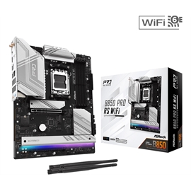 ASRock Motherboard B850 Pro RS WiFi AMD B850 AM5 Max256GB DDR5 ATX Re...