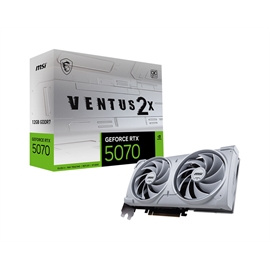 MSI Video Card G5070-12V2CW GeForce RTX 5070 12G VENTUS 2X OC WHITE 1...