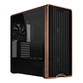 Lian-Li Case LAN217X mid-tower Steel/4mm Temper Glass/Wood Black Retail