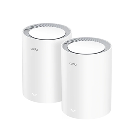 Cudy Networking M3000(2-Pack) AX3000 Wi-Fi 6 Mesh 2.5G Solution 2-Pac...