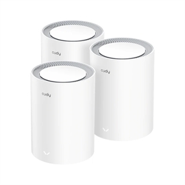 Cudy Networking M3000(3-Pack) AX3000 Wi-Fi 6 Mesh 2.5G Solution 3-Pac...