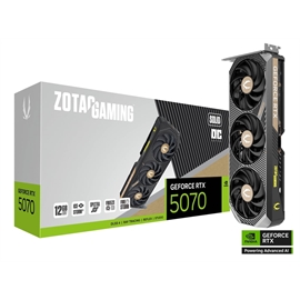 ZOTAC Video Card ZT-B50700J-10P GeForce RTX 5070 SOLID OC 12GB GDDR7 ...