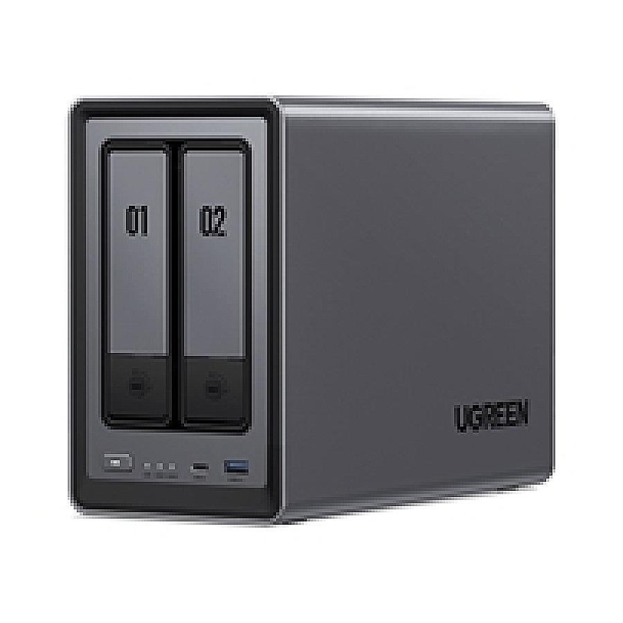 UGREEN Network Attached Storage DXP2800 2-Bay Intel N100 8GB DDR5 2xM...
