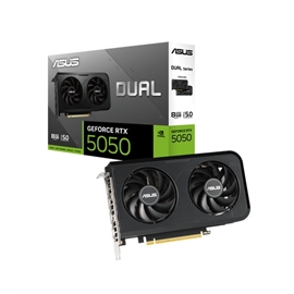 ASUS Video Card DUAL-RTX5050-8G GeForce RTX5050 8GB GDDR6 128bit PCIE...