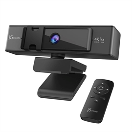j5create Camera JVCU435 USB 4K UHD Webcam with 5x Digital Zoom Remote...
