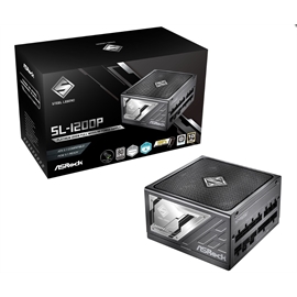 ASRock Power Supply SL-1200P 1200Watts ATX3.1 80+PLATINUM Fully Modul...