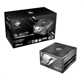 ASRock Power Supply SL-1000P 1000Watts ATX3.1 80+PLATINUM Fully Modul...