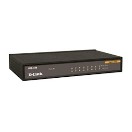 D-Link Switch DGS-108 8-Port Gigabit QoS Switch Metal Chassis Jumbo F...