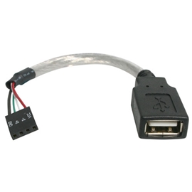StarTech Cable USBMBADAPT 6inch Cable USB2 A Female to USB Motherboar...