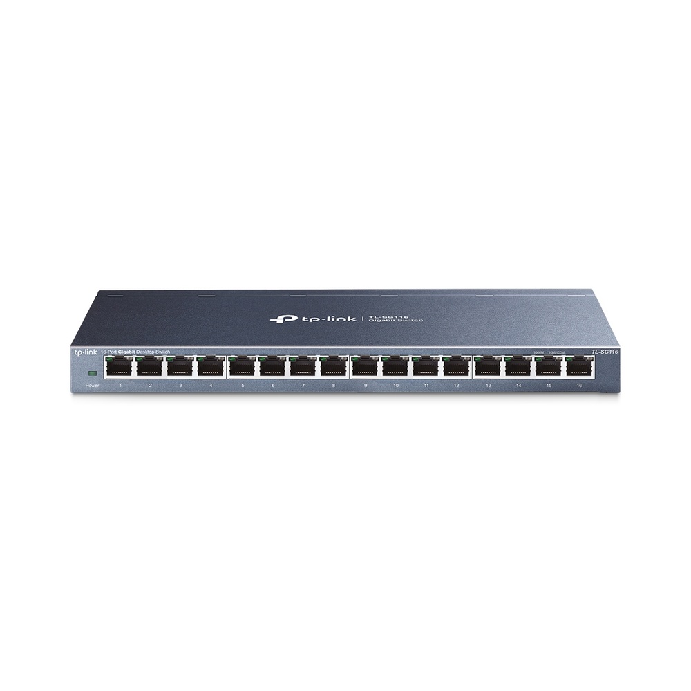 TP-Link Network TL-SG116 16 Port Gigabit Desktop Switch 16 10/100/100...