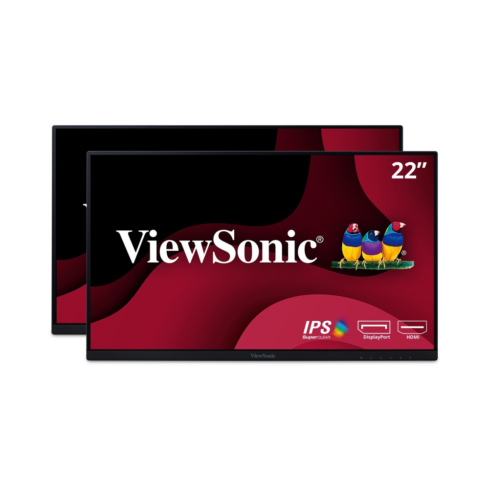 ViewSonic Monitor VA2256-MHD_H2 22" 1080p IPS Frameless HDMI/DP Retail