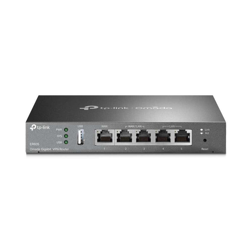 TP-Link Router ER605 Omada SDN SafeStream Gigabit Multi-WAN VPN Route...