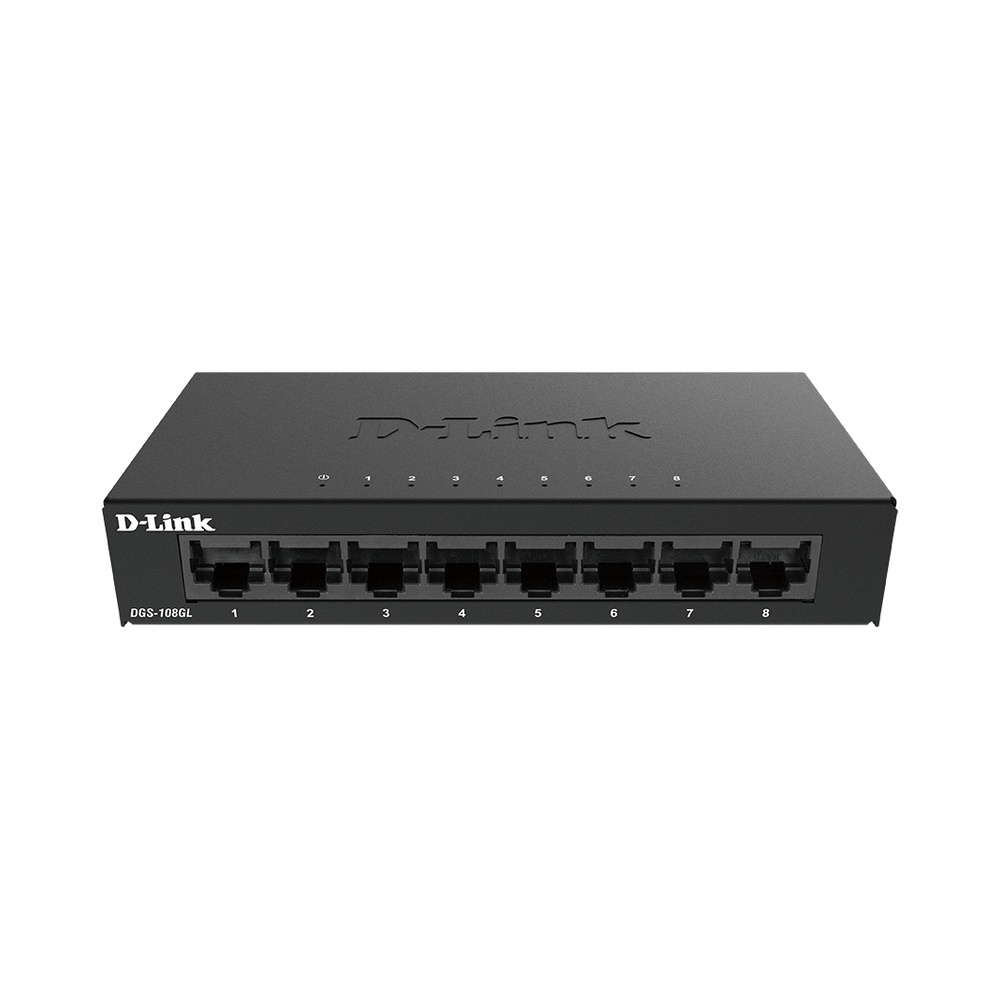 D-Link Switch DGS-108GL 8-Port Gigabit Desktop Switch Metal Retail