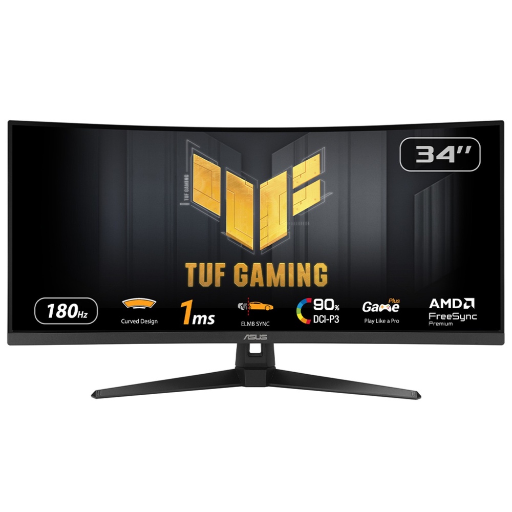 Asus Monitor VG34VQ3B 34" VA WQHD 3440x1440 21:9 1ms 180Hz 2xDP/2xHDM...