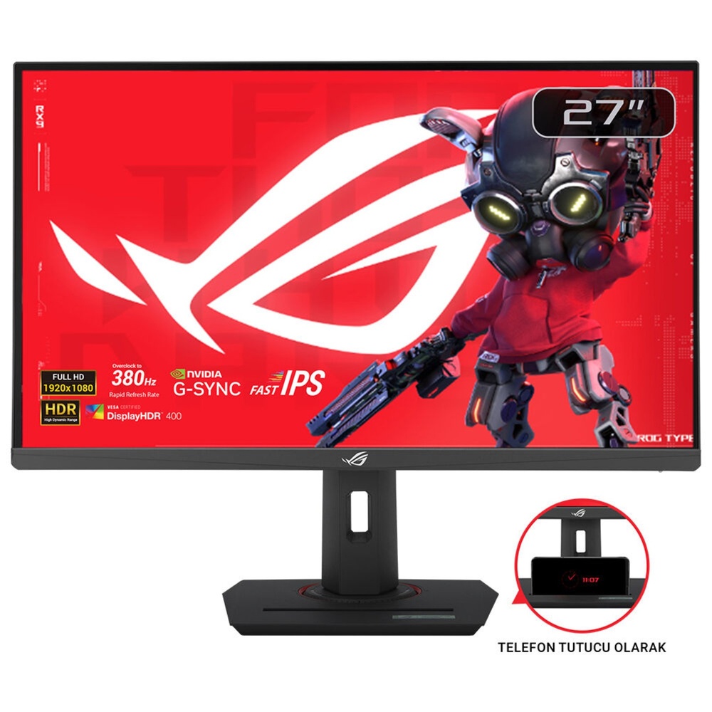 ASUS Monitor XG279CNS 27" Fast IPS 1920x1080 16:9 1ms/0.3ms 380Hz DP/...