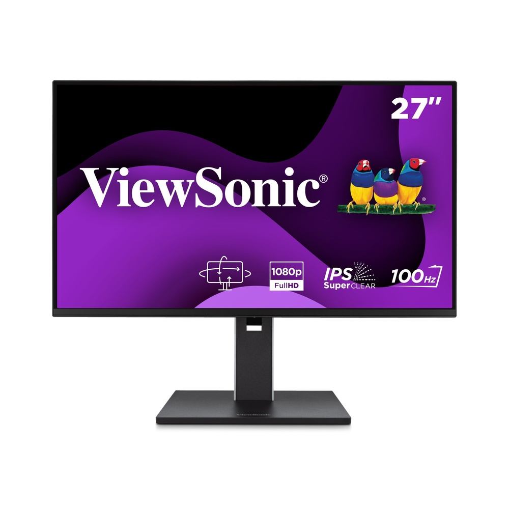 ViewSonic Monitor VG2751 27" 1920x1080 1080p Ergonomic 100Hz HDMI/Dis...