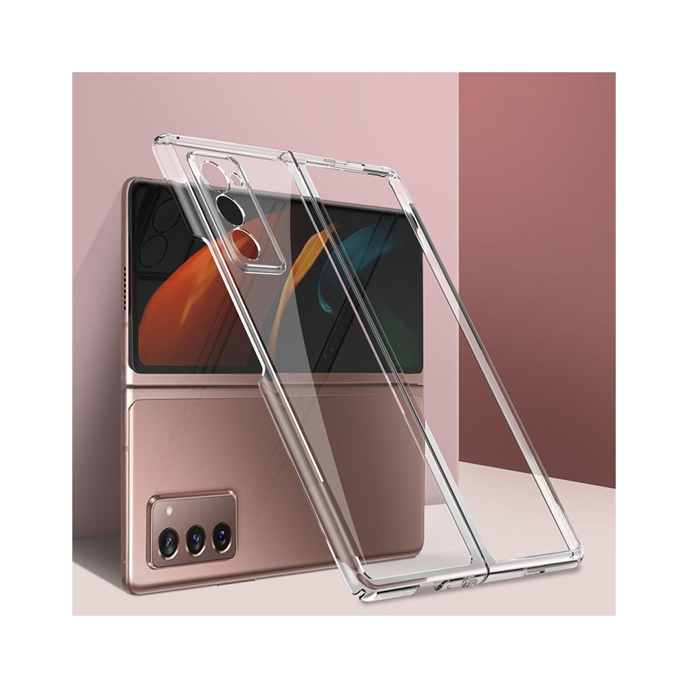 New Mobile Phone Case Creative Electroplating Transparent Folding Ful...