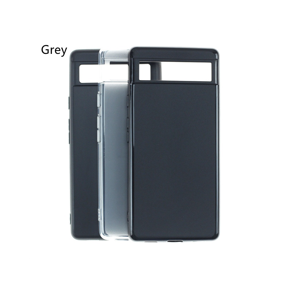 Frosted Pudding Mobile Phone Protective Case Grey-Pixel 6A