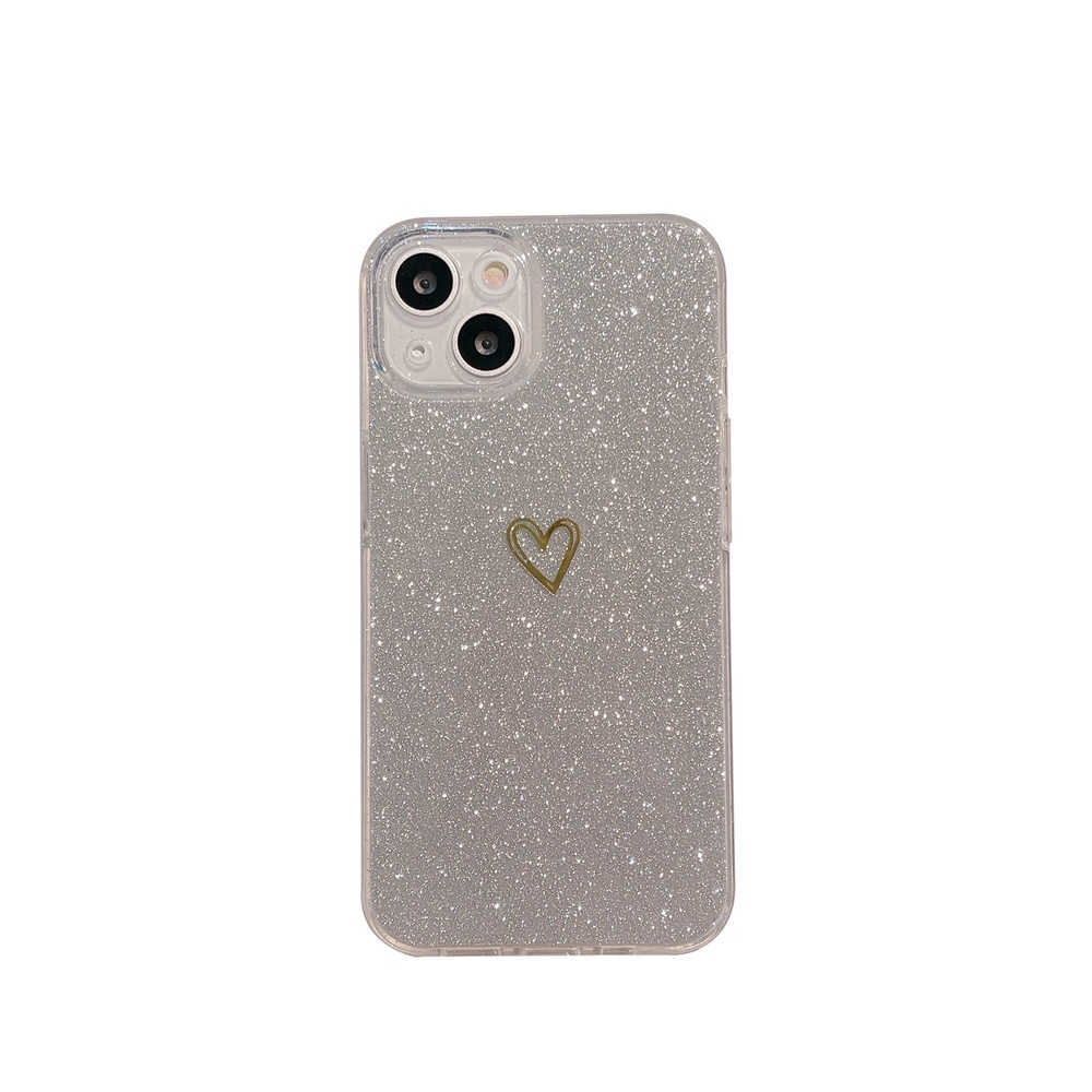 Glitter Plated Love Phone Case Protective Cover Love-iPhone12pro max
