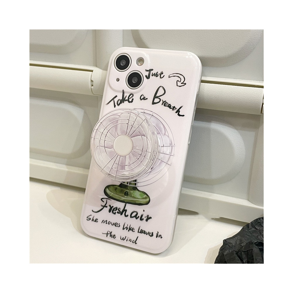 Will Rotate The Fan Silicone Phone Case IPhone xr