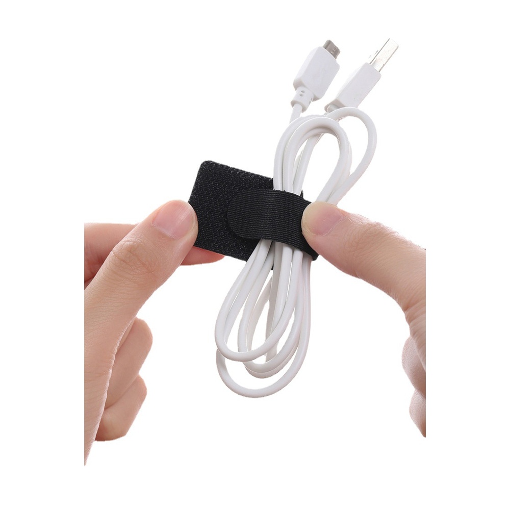 Charging Headset Fixed Data Storage Strap Black-3M style-28x90mm