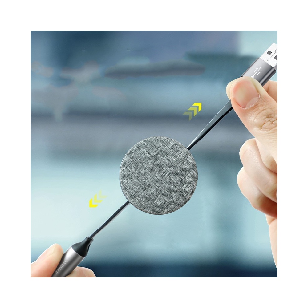Times Cloth Art One Tow Three Telescopic Data Line Portable 1.2m grey...