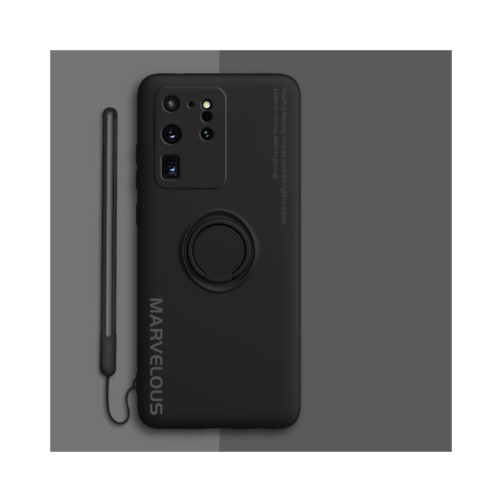Liquid silicone anti-drop ultra-thin soft shell Black-S20Ultra
