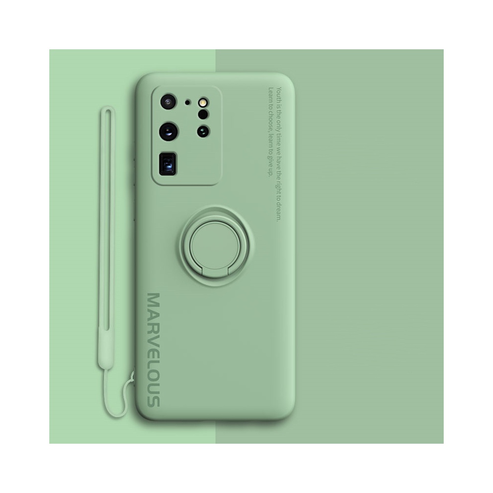 Liquid silicone anti-drop ultra-thin soft shell Green-S20Ultra