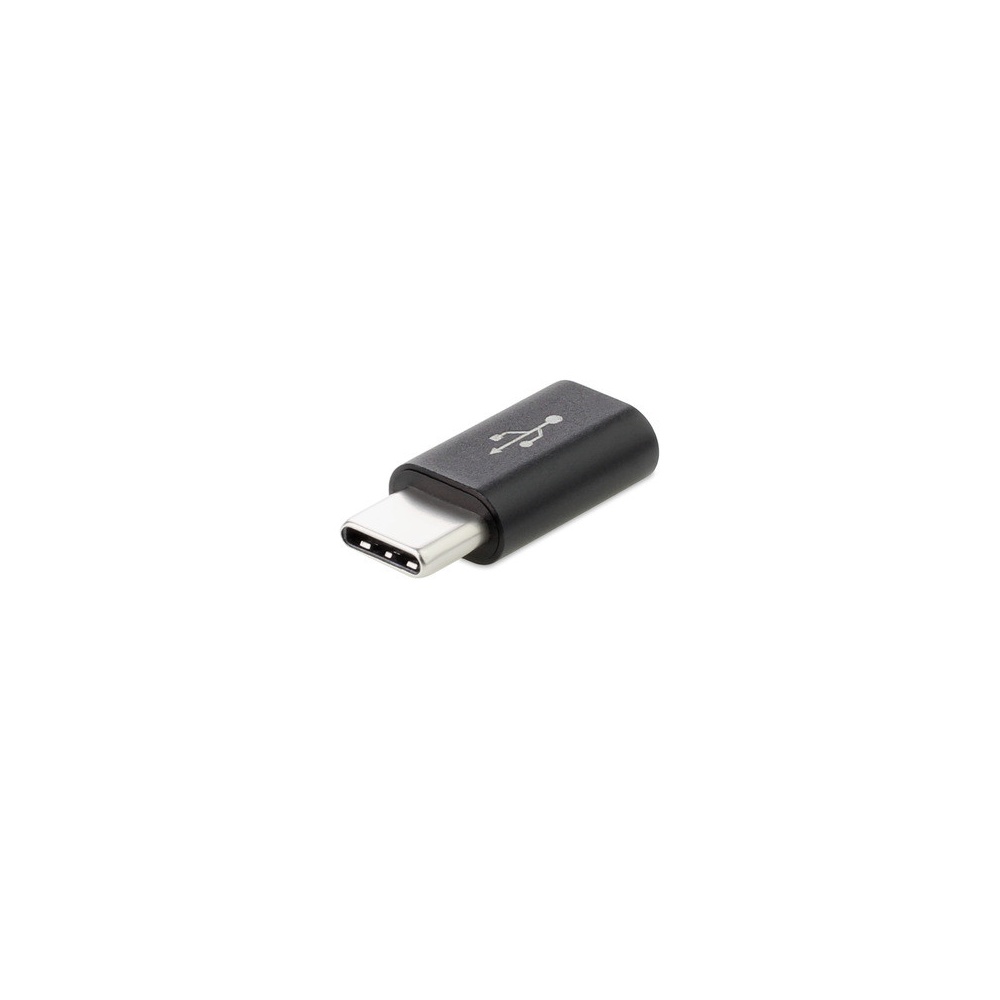 Micro USB to USB C Adapter Black