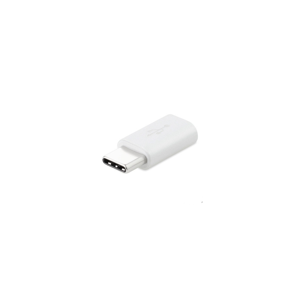 Micro USB to USB C Adapter White