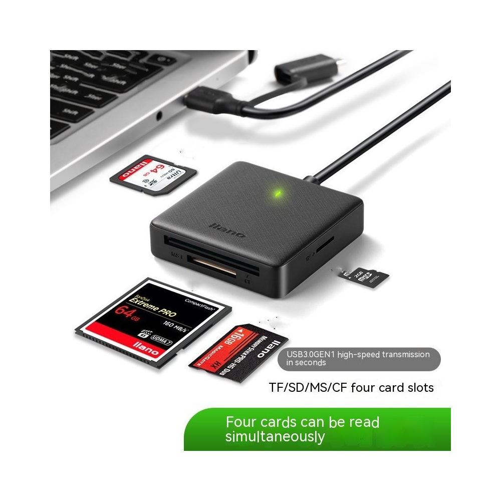 SDTFCFmemory Card USB30 High-speed Multi-drive Letter Card Reader Fou...