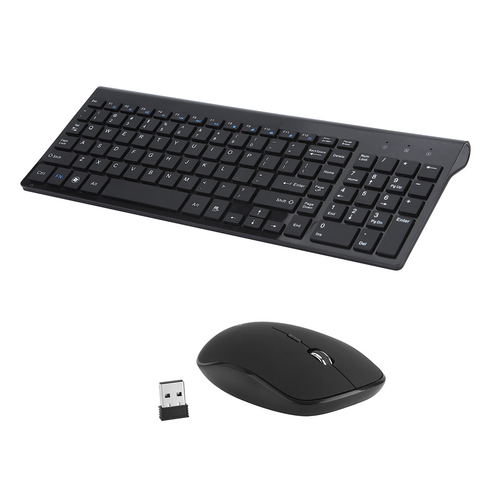 Wireless Keyboard And Mouse For Business Office - Black