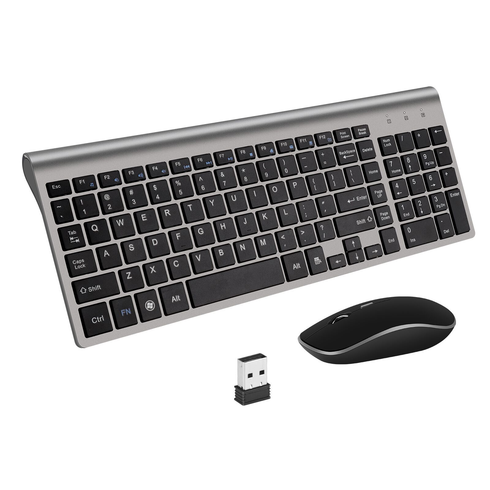 Wireless Keyboard And Mouse For Business Office - Grey