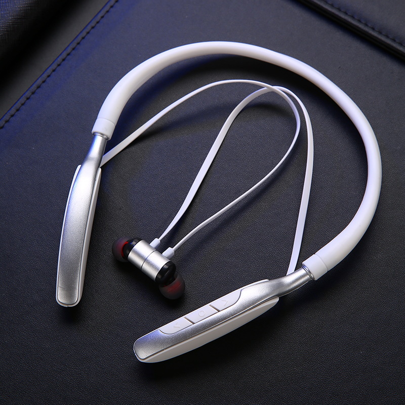 Bluetooth Headset In-Ear Pluggable Memory Card - Silver