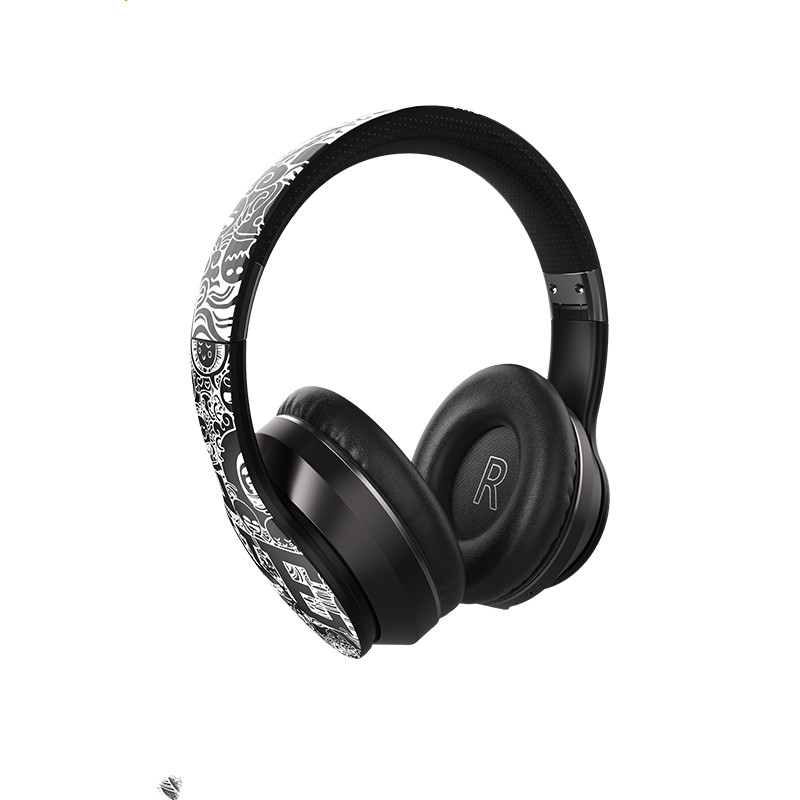Head-mounted Bluetooth Headset New Card Wireless - Black