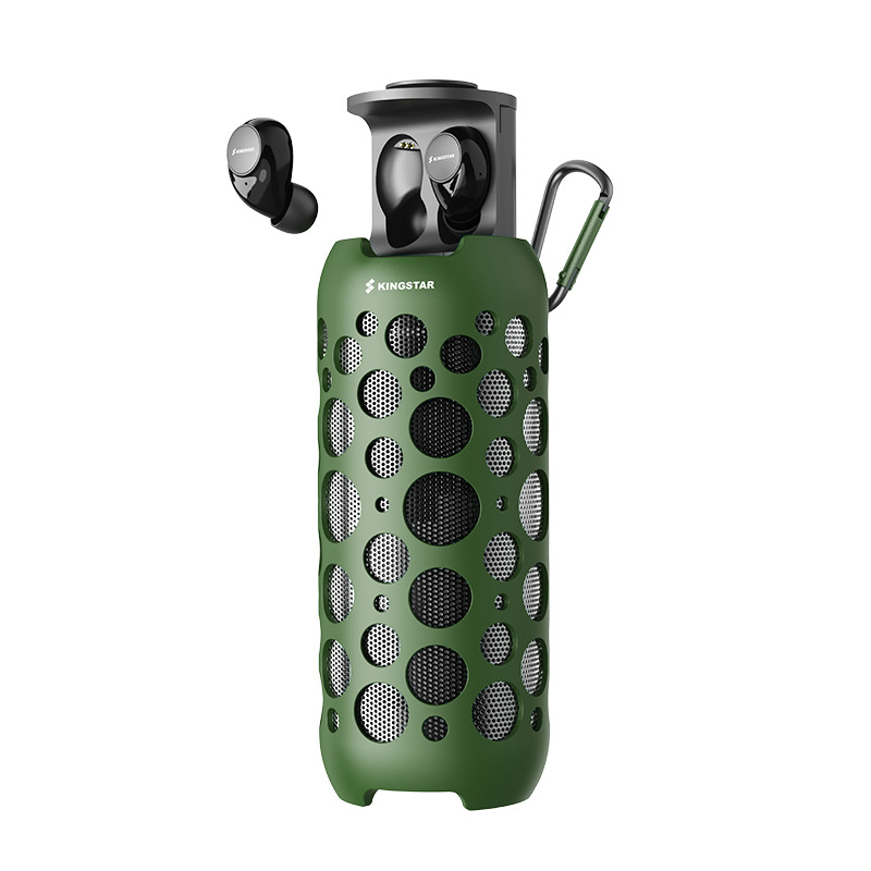 Outdoor Mini Wireless Bluetooth Audio Headset - Green