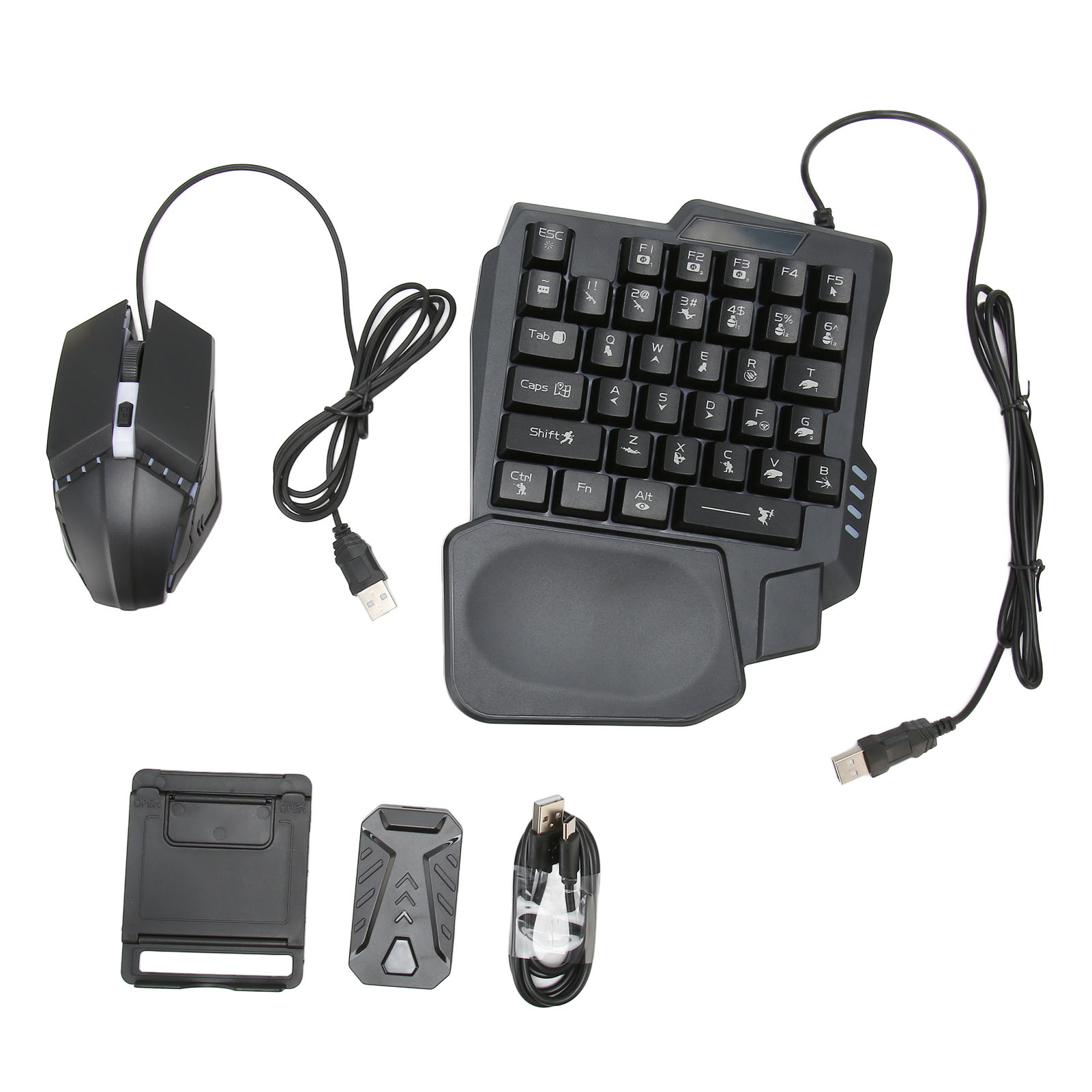4 In 1 Mobile Game Combo Pack Mobile Gamepad Controller Gaming Keyboa...
