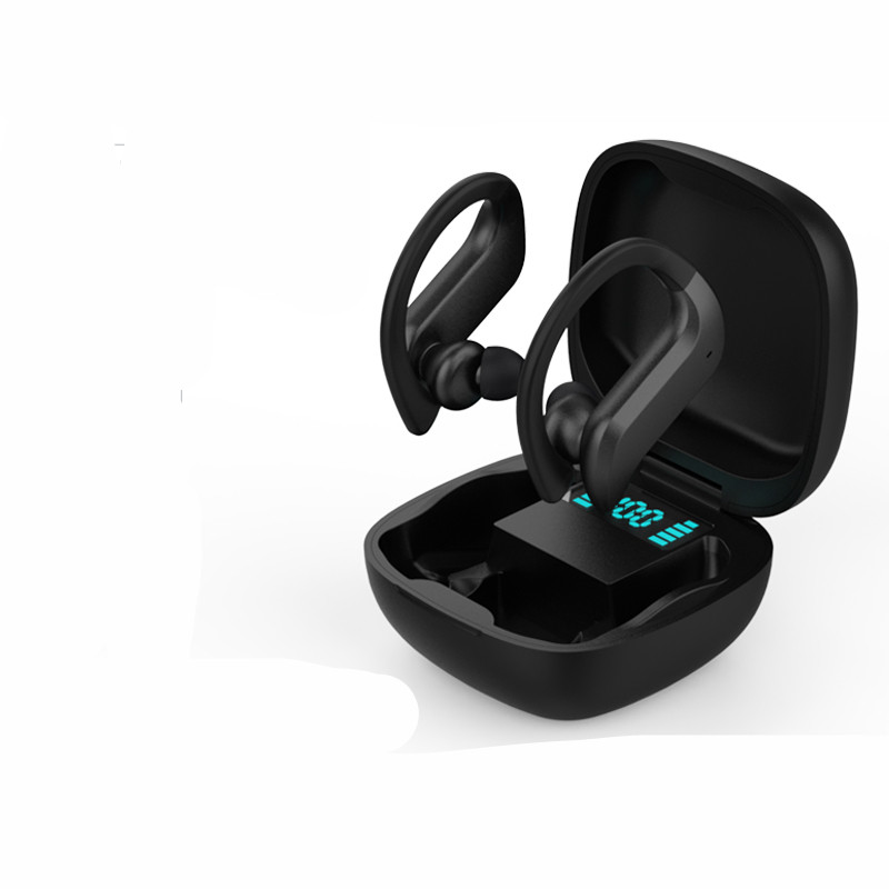 Wireless bluetooth headset 5.0 binaural mini - Black-Warehouse
