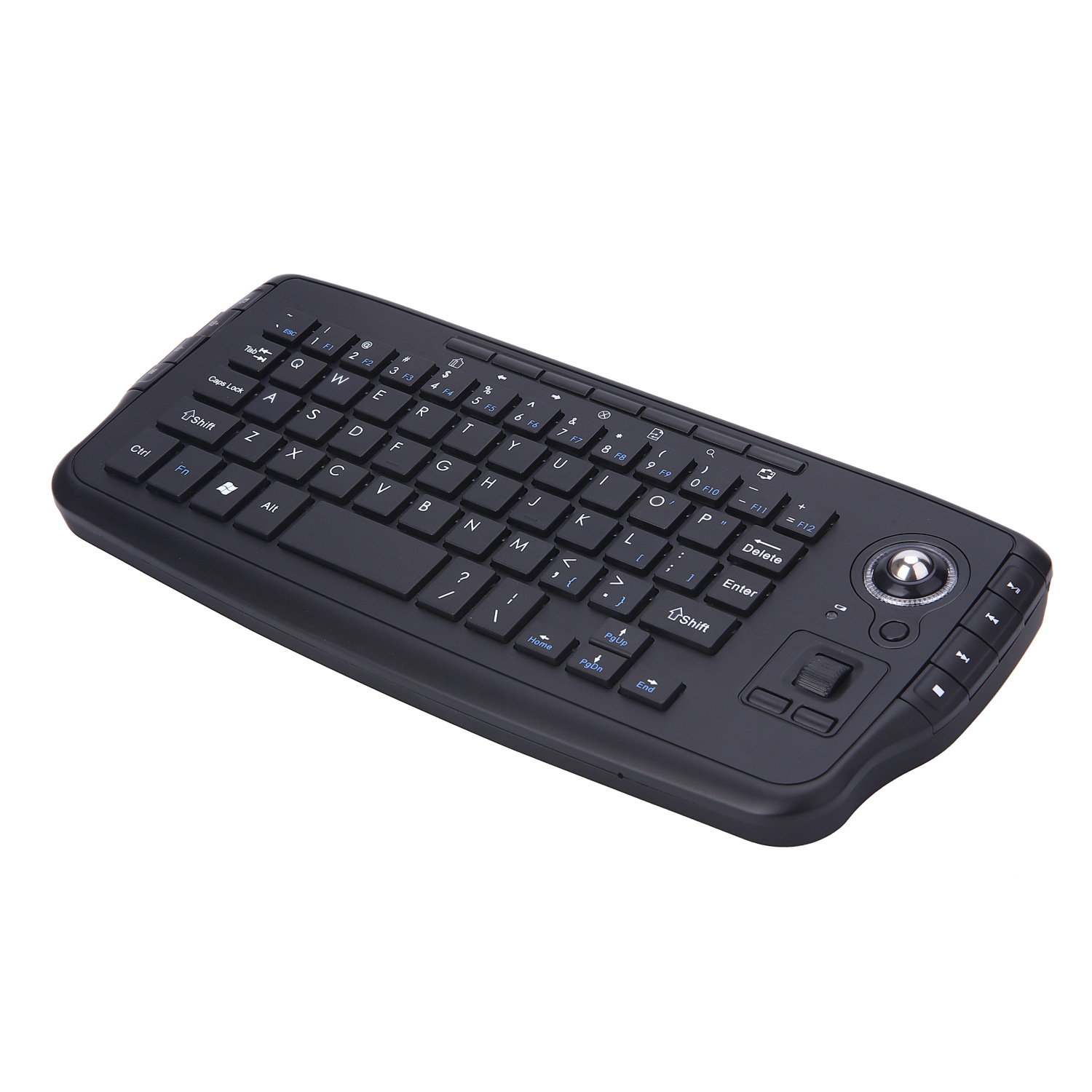 Mini 2.4G wireless keyboard and mouse in one keyboard - Black