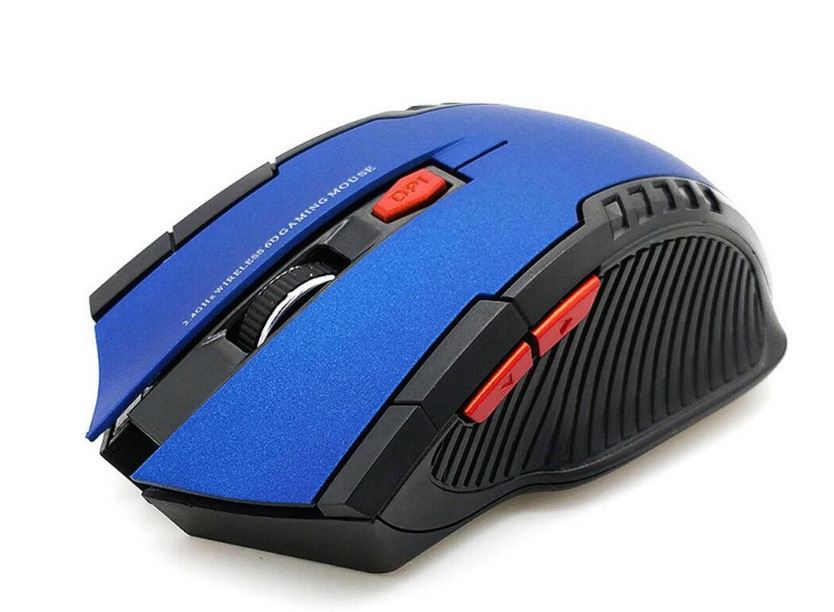 Gaming wireless 2.4G wireless optical mouse - Blue
