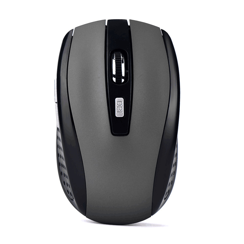 Wireless mouse matte optical mouse - Silver gray-USB