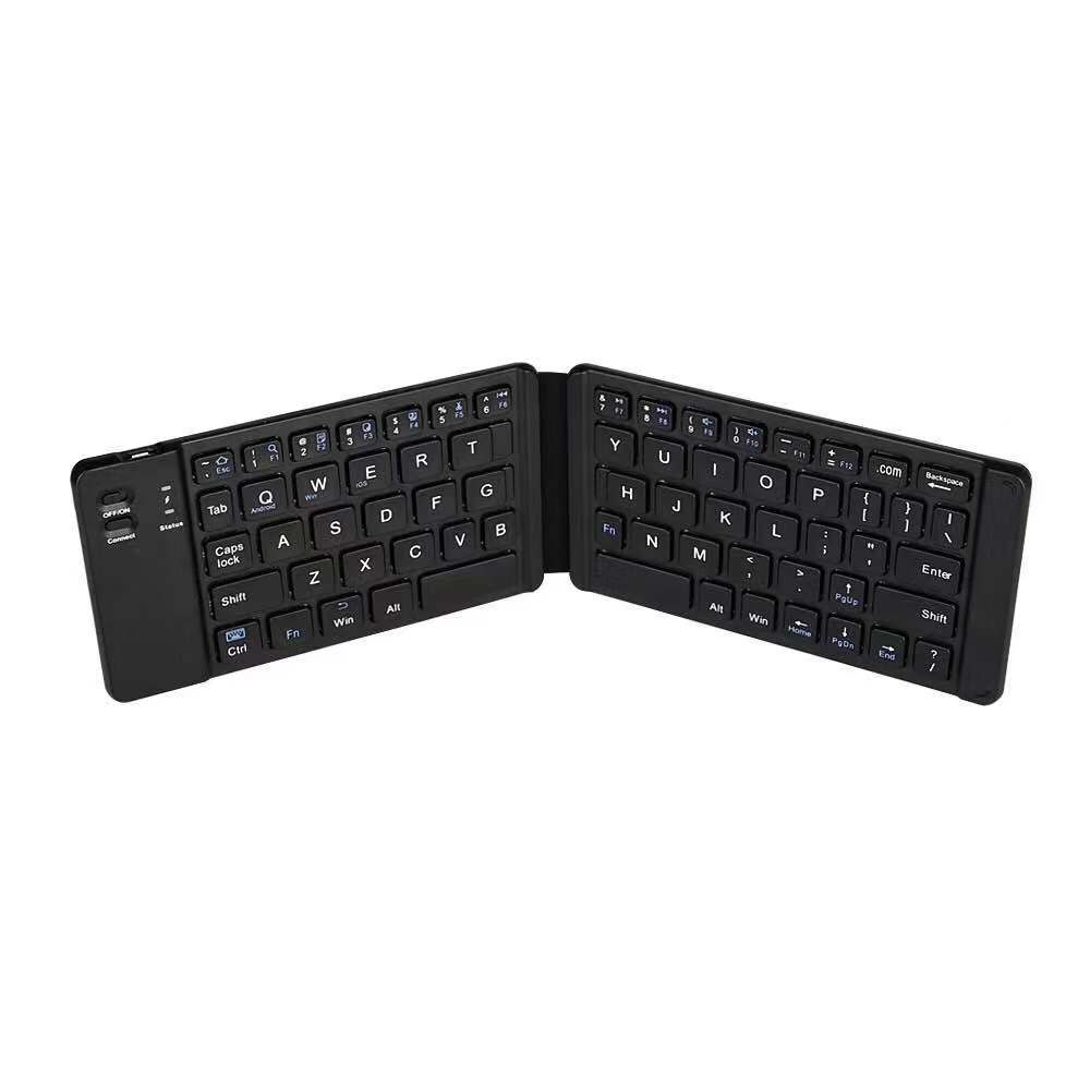Portable Mini Folding Wireless Ultra-thin Keyboard - Black-USB