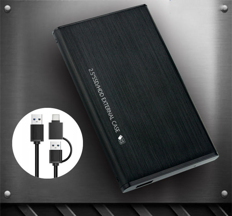2.5 inch SATA serial USB3.0 interface SSD hard disk box - Fine print ...