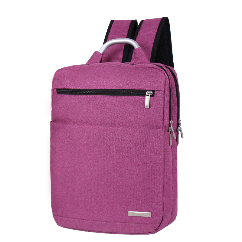 Business notebook multifunction computer bag - Rose Red