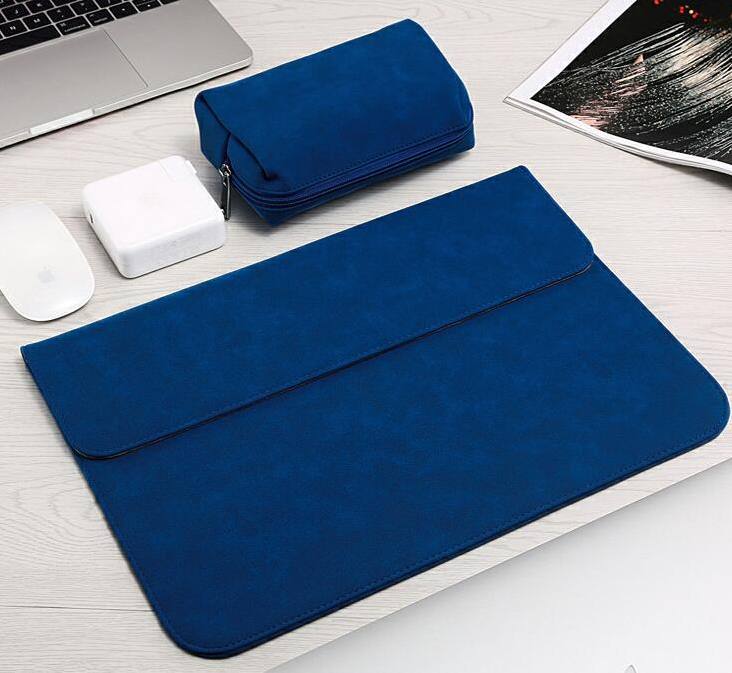 Frosted computer bag - Blue-16 inches
