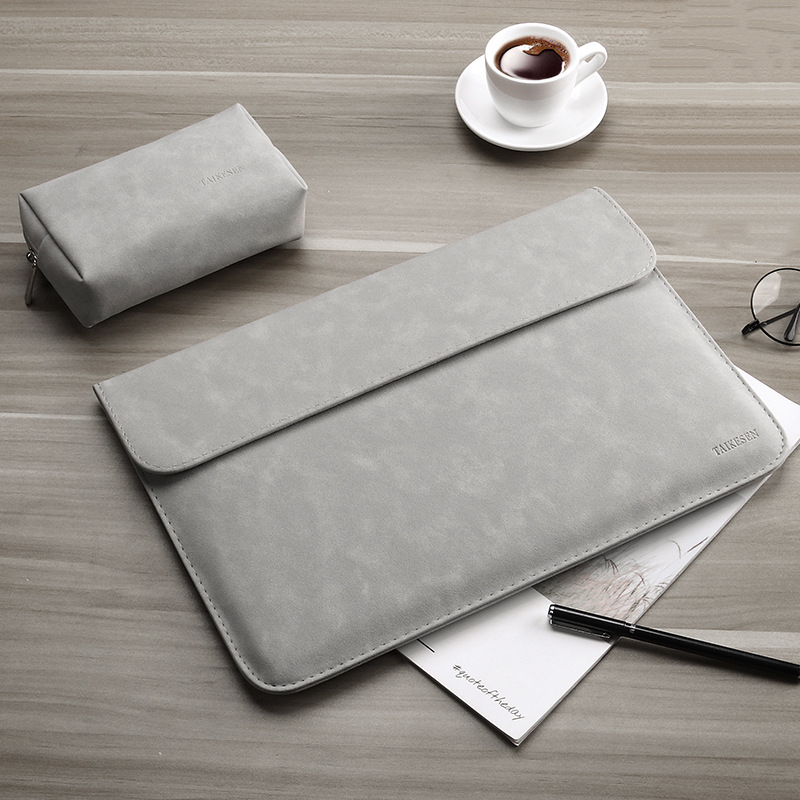 Frosted computer bag - Light Grey-13.3 air